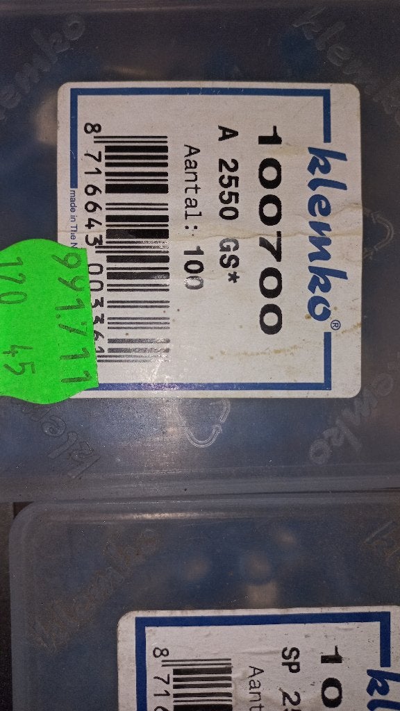 kabelschoentjes Klemko 5 doosjes van 100 st ring steek vork, Ophalen, Nieuw