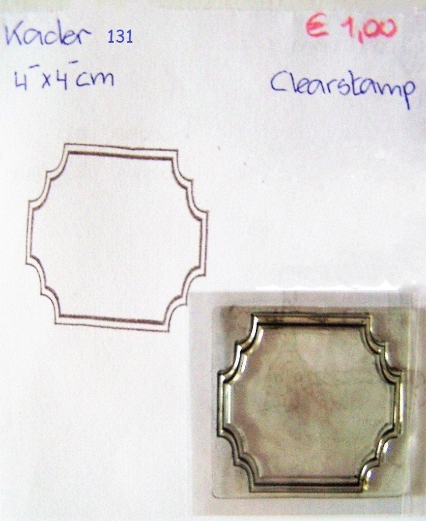 Kader 131 Clearstamp, Hobby en Vrije tijd, Stempelen, Ophalen of Verzenden, Gebruikt, Clearstamp