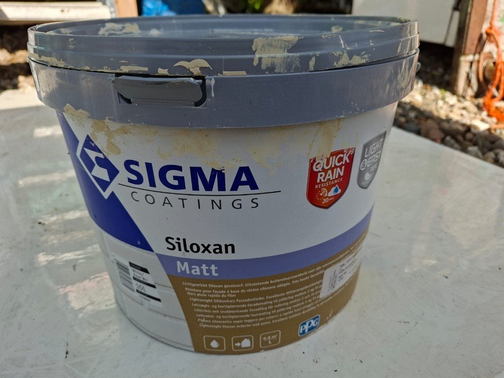 Sigma Siloxan Matt buitenmuurverf Ral 1015, Ophalen, Zo goed als nieuw, Overige kleuren, Verf