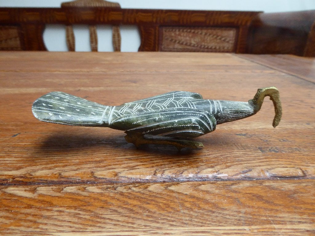 Vintage spekstenen beeldje Ibis, Antiek en Kunst, Ophalen of Verzenden