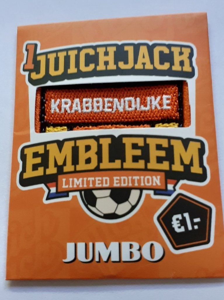 JUMBO JUICH JACK EMBLEEM KRABBENDIJKE, Verzamelen, Jumbo, Ophalen of Verzenden