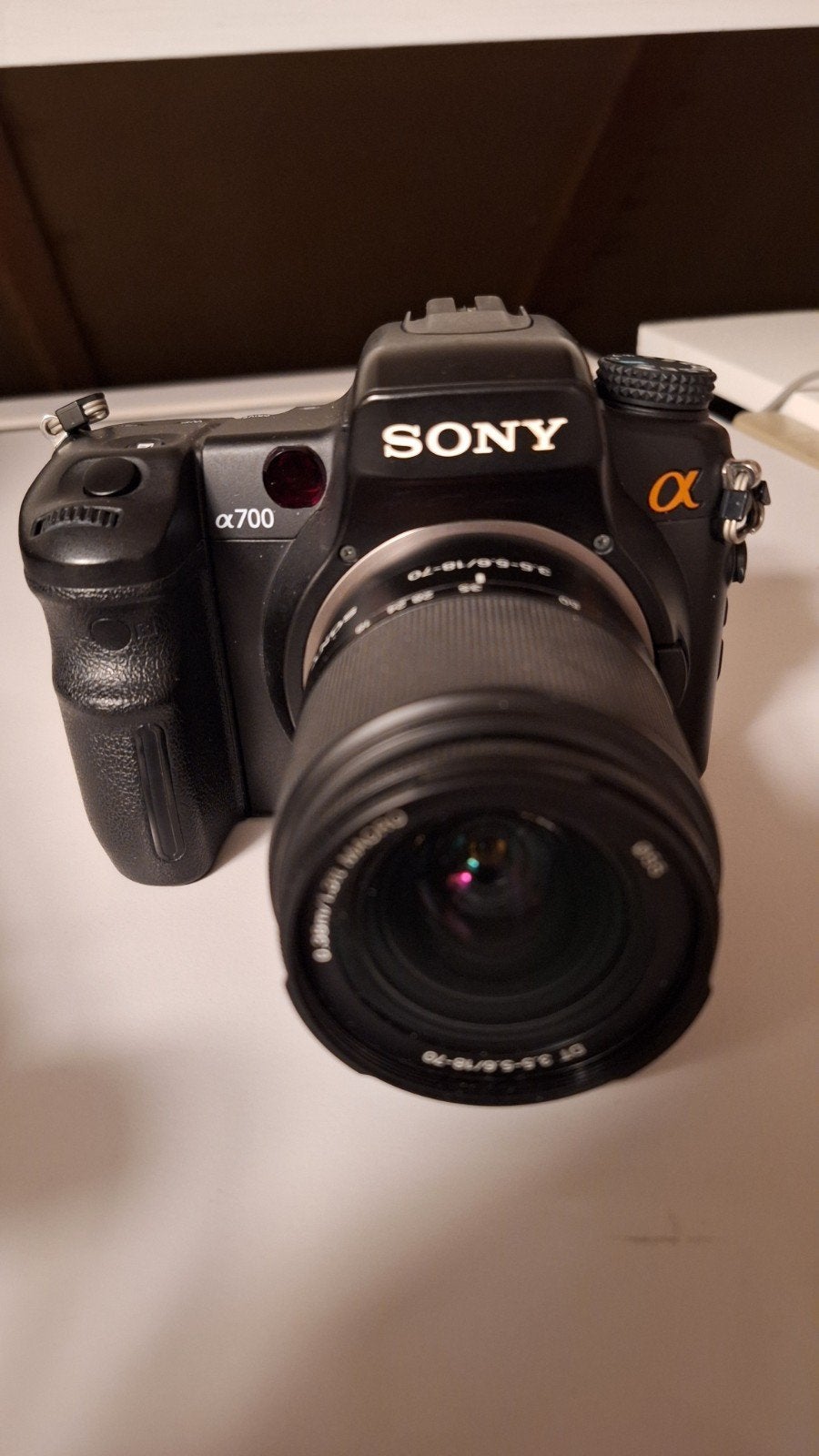 Sony Alpha a700 Spiegelreflexcamera met 2 lenzen, Gebruikt, Spiegelreflex, Ophalen of Verzenden, Sony