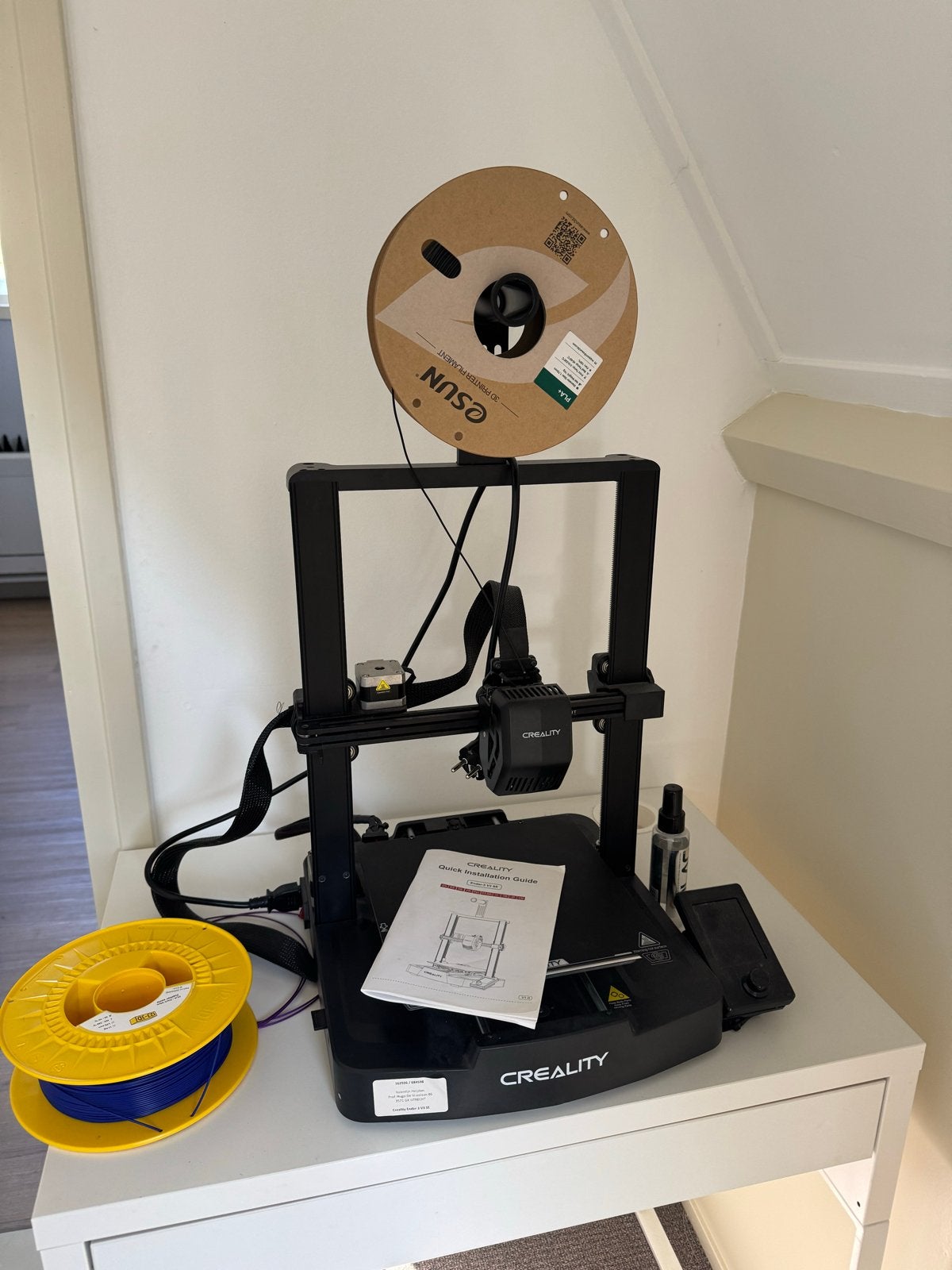 Creality Ender 3 V3 SE 3D-printer met filament, Ophalen, Zo goed als nieuw, Filament