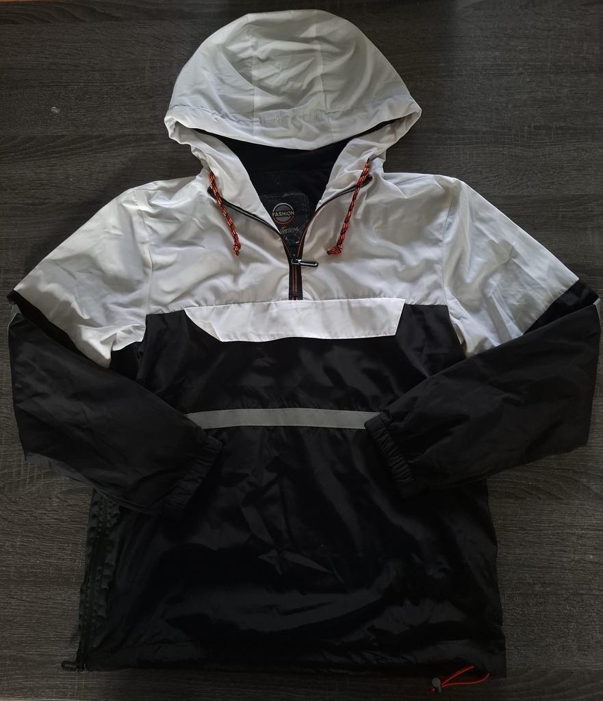 Fadhion Windbreaker jas – maat 158/164 (14 jaar), Verzenden, Zo goed als nieuw, Overige maten, Zwart