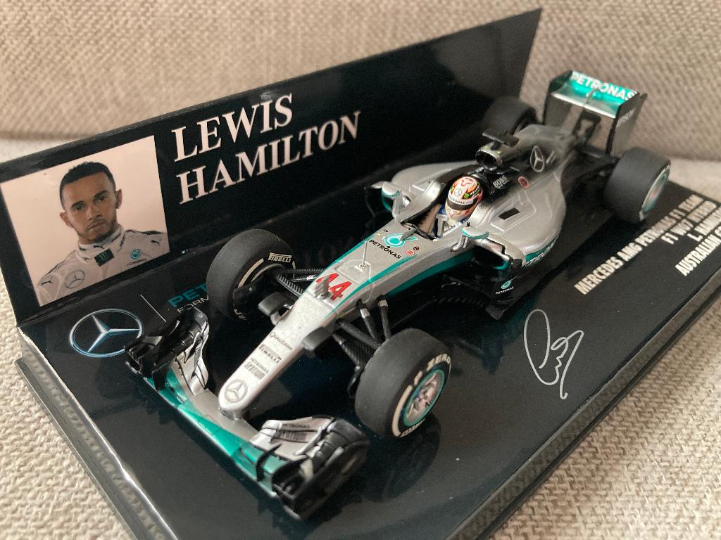 ✅ Lewis Hamilton 1:43 Australian GP 2016 Mercedes W07 F1, Ophalen of Verzenden, Nieuw, Formule 1