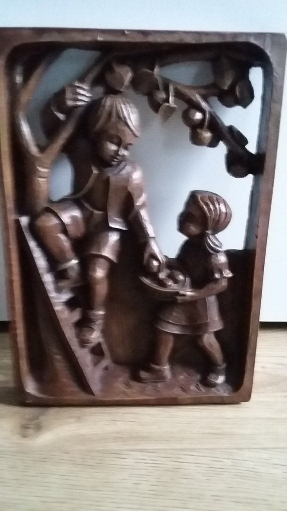 Wanddecoratie., Ophalen, Wandsculptuur, Gebruikt, Steen/keramiek