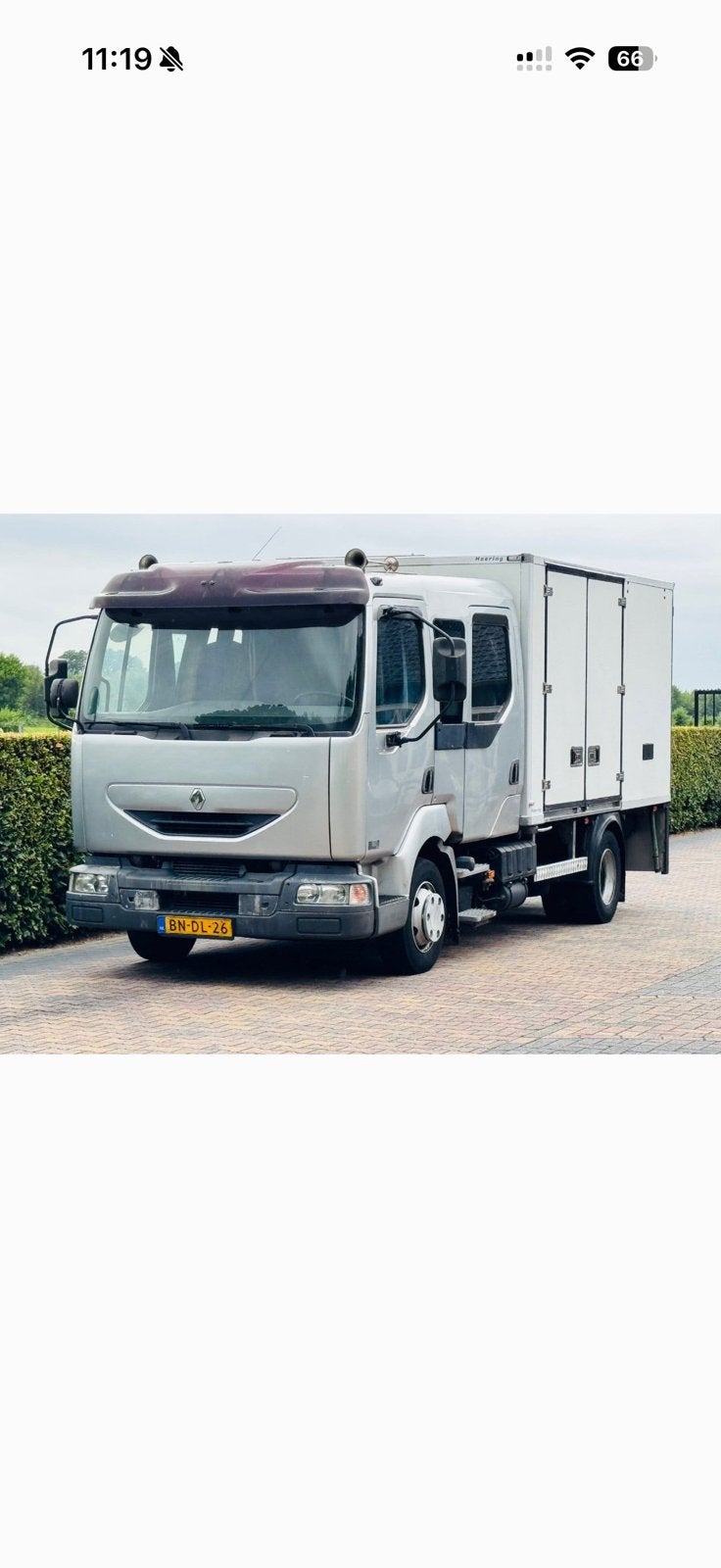 🇳🇱 Renault dubbel cabine / gekoelde bak / vangmuil / etc, Renault, Bedrijf, Grijs, ABS