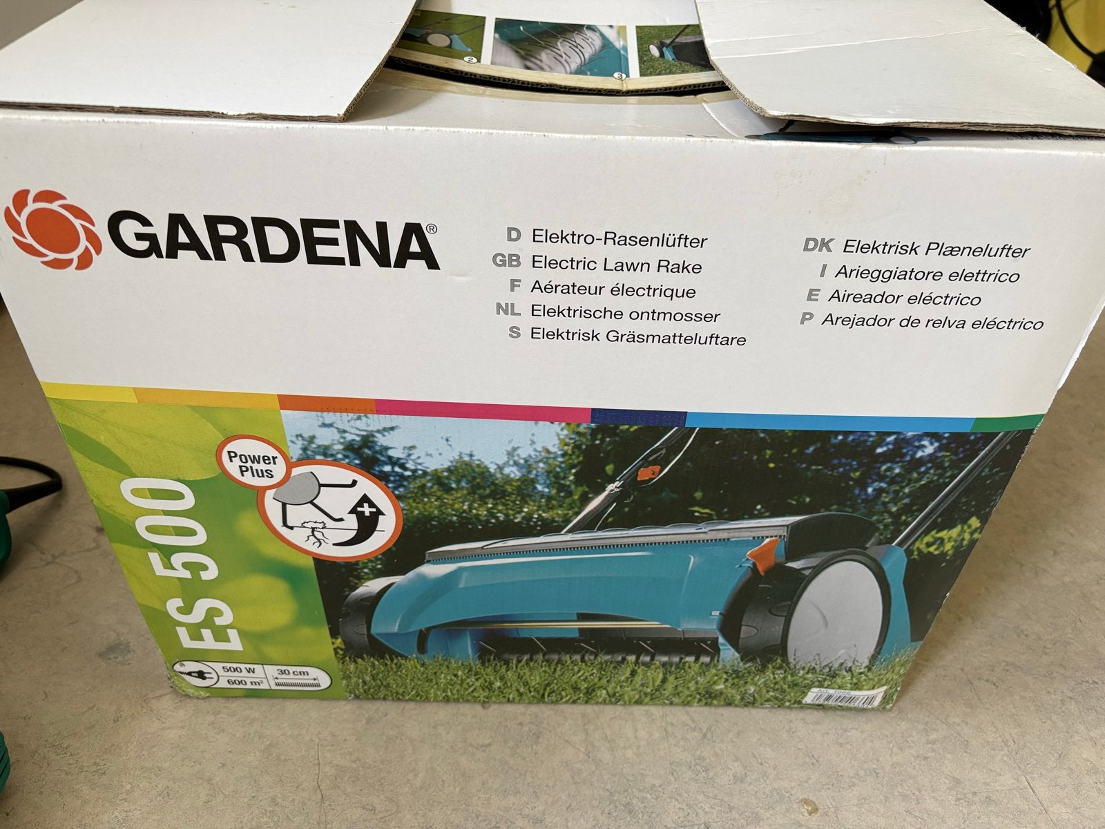 Gardena elektrische verticuteermachine ES500 nieuw, Ophalen of Verzenden, Nieuw, Elektrische grasmaaier