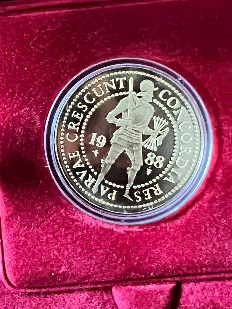 Dubbele Gouden Dukaat 1988, Ophalen of Verzenden, Goud