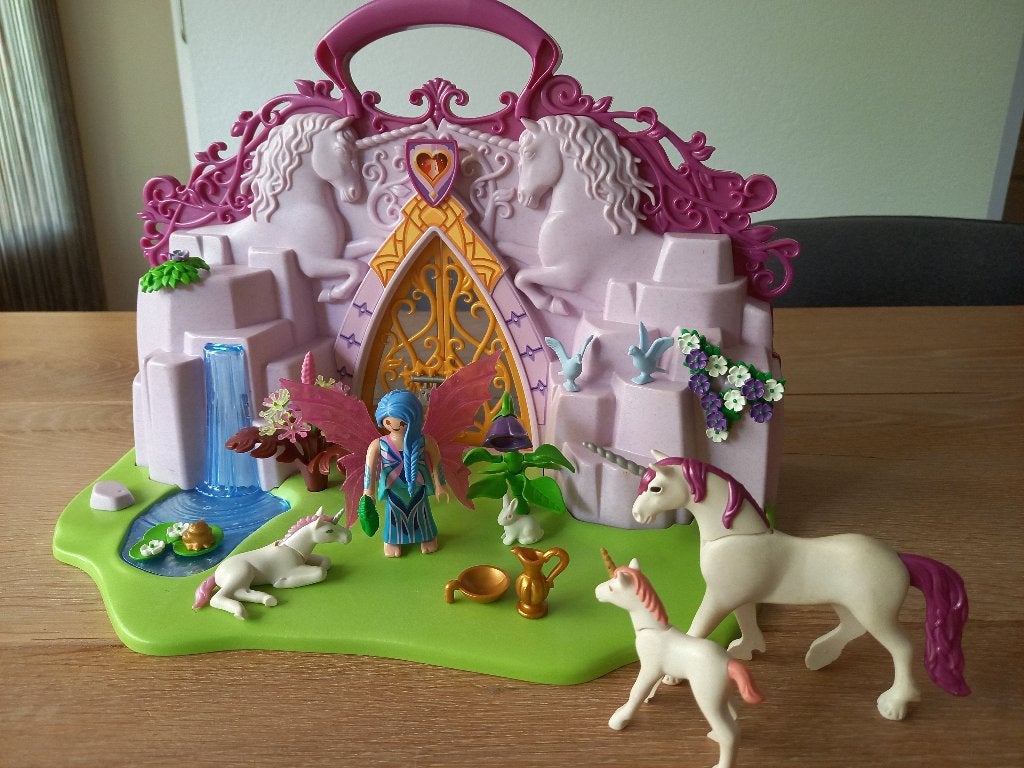 Playmobil Eenhoorn koffer feeënland - 6179 COMPLEET, Ophalen of Verzenden, Zo goed als nieuw, Complete set