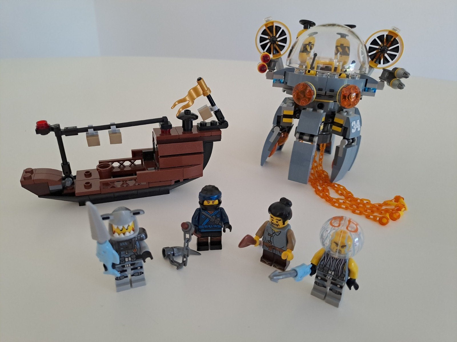 Lego Ninjago Movie 70610 Vliegende kwal-sub met handleiding, Ophalen of Verzenden