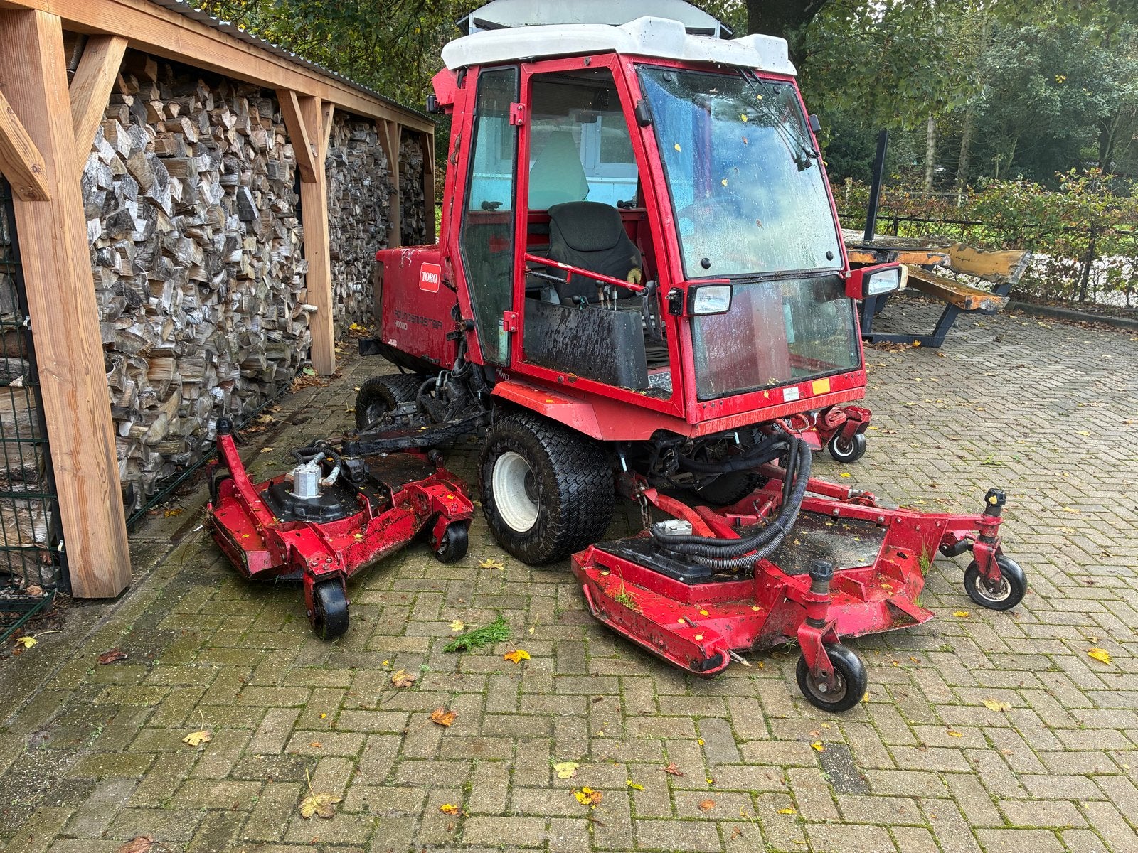 Toro Groundsmaster 4000D Maaier met Cabine, Ophalen, Cirkelmaaier, Gebruikt, Benzine-grasmaaier