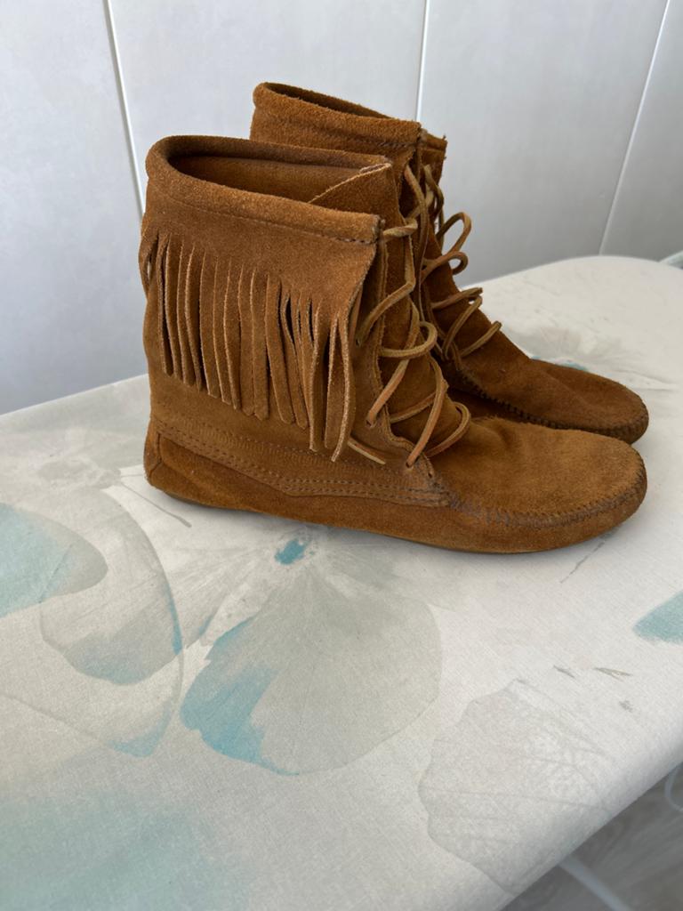 Mocassins met franjes - Zo goed als nieuw, Ophalen of Verzenden, Zo goed als nieuw, Bruin, Espadrilles of Moccasins