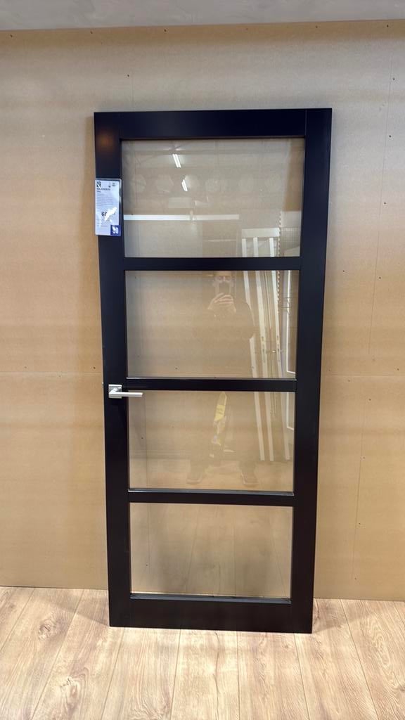 Binnendeur 88x211,5 cm met klink en slot - Showmodel, Ophalen, Gebruikt, 80 tot 100 cm, Binnendeur