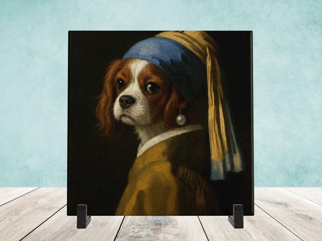 Het Meisje met de Parel - Cavalier King Charles Spaniel, Verzenden, Nieuw