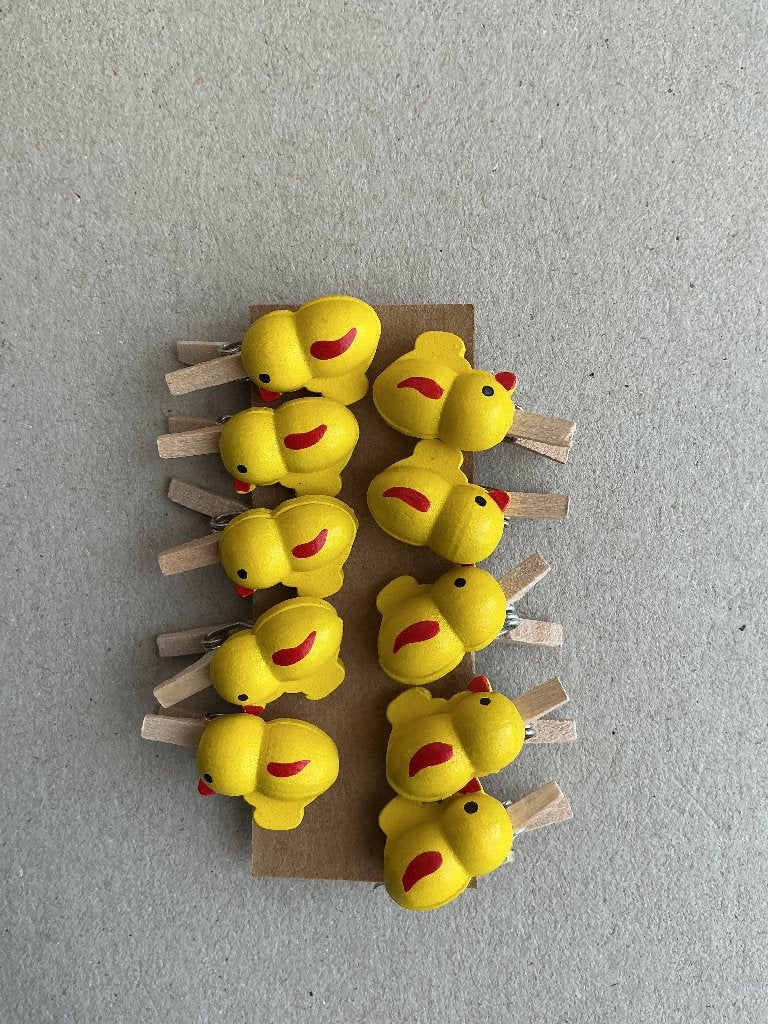 Setje 10 mini wasknijpertjes met eendje, Ophalen of Verzenden, Nieuw, Overige thema's, Overige typen