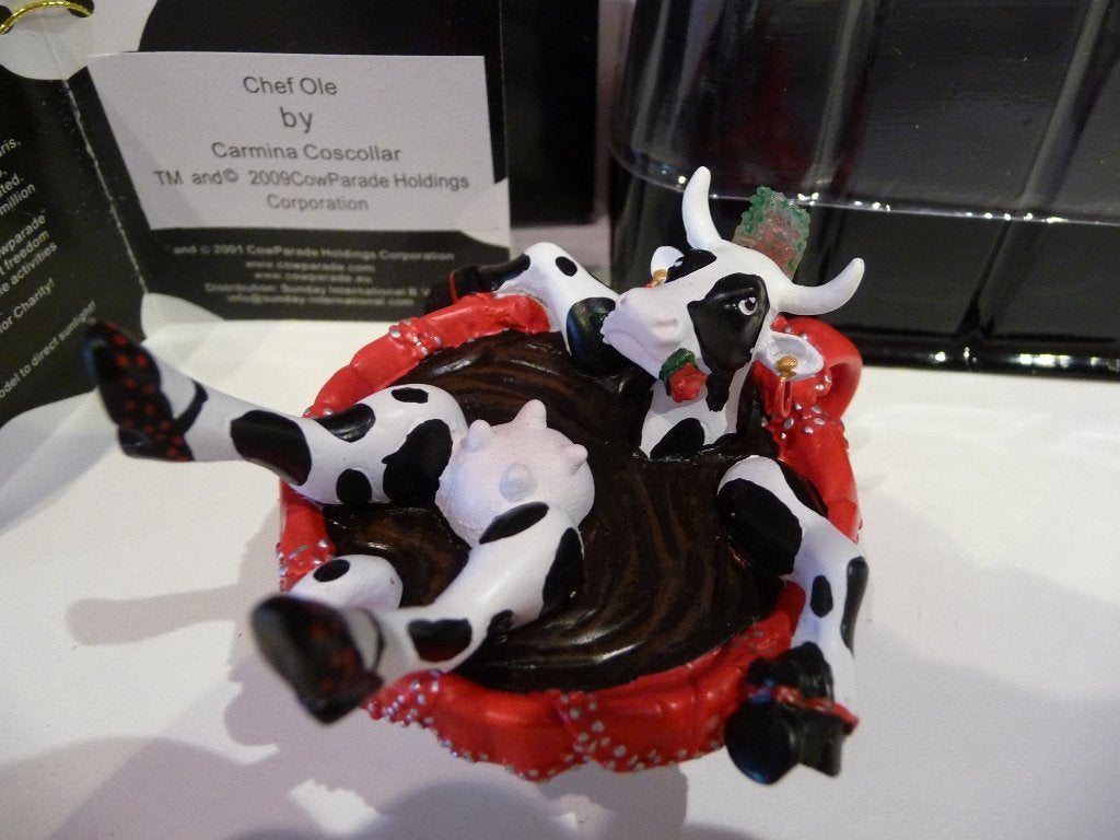 Nieuw Cow Parade koe Cafe Ole cow small., Ophalen of Verzenden, Beeld