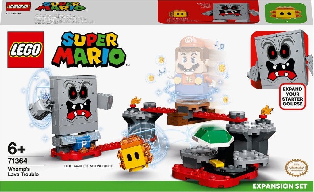 LEGO 71364 - Super Mario Whomps Lavafort Bouwbaar Spel, Overige thema's, Inclusief instructies, Ophalen of Verzenden, Zo goed als nieuw