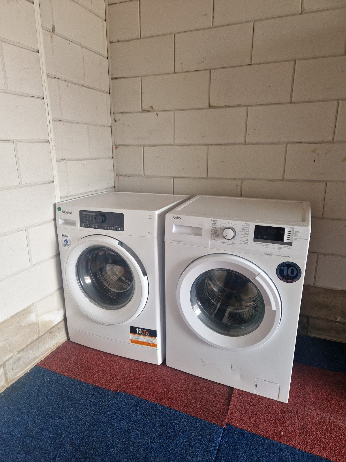 12 x witgoed ( wasmachine & drogers), 6 tot 8 kg, Ophalen, 1600 toeren of meer, 85 tot 90 cm