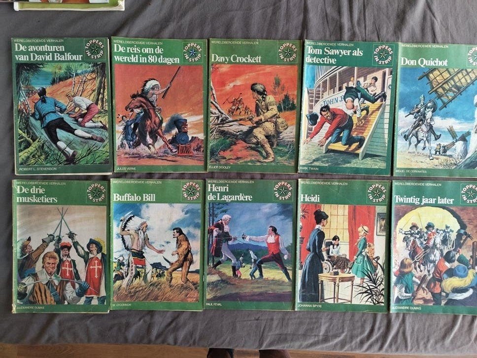 Complete serie Toppers in Strip: 23 klassieke stripboeken, Boeken, Meerdere stripboeken, Ophalen of Verzenden, Gelezen