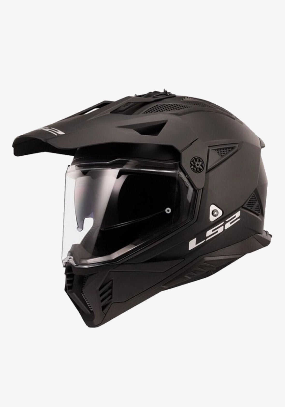 LSII MX702 Pioneer Solid motorhelm mat zwart maat L zgan, L, Tweedehands, Ophalen, Overige merken