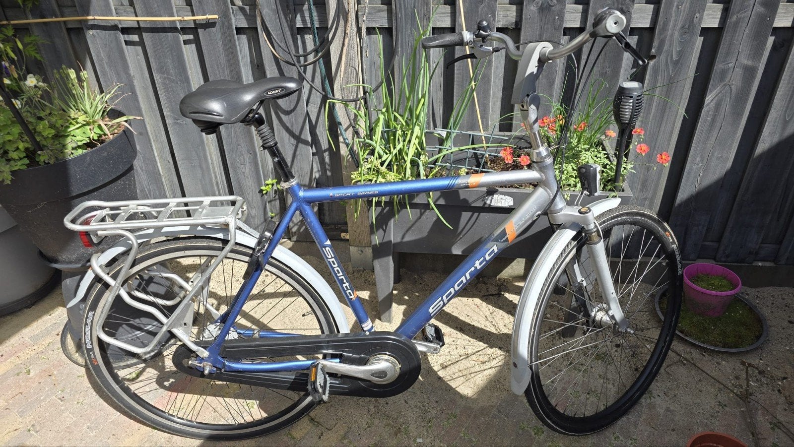 Sparta herenfiets 61cm met 7 versnellingen en vering, Ophalen