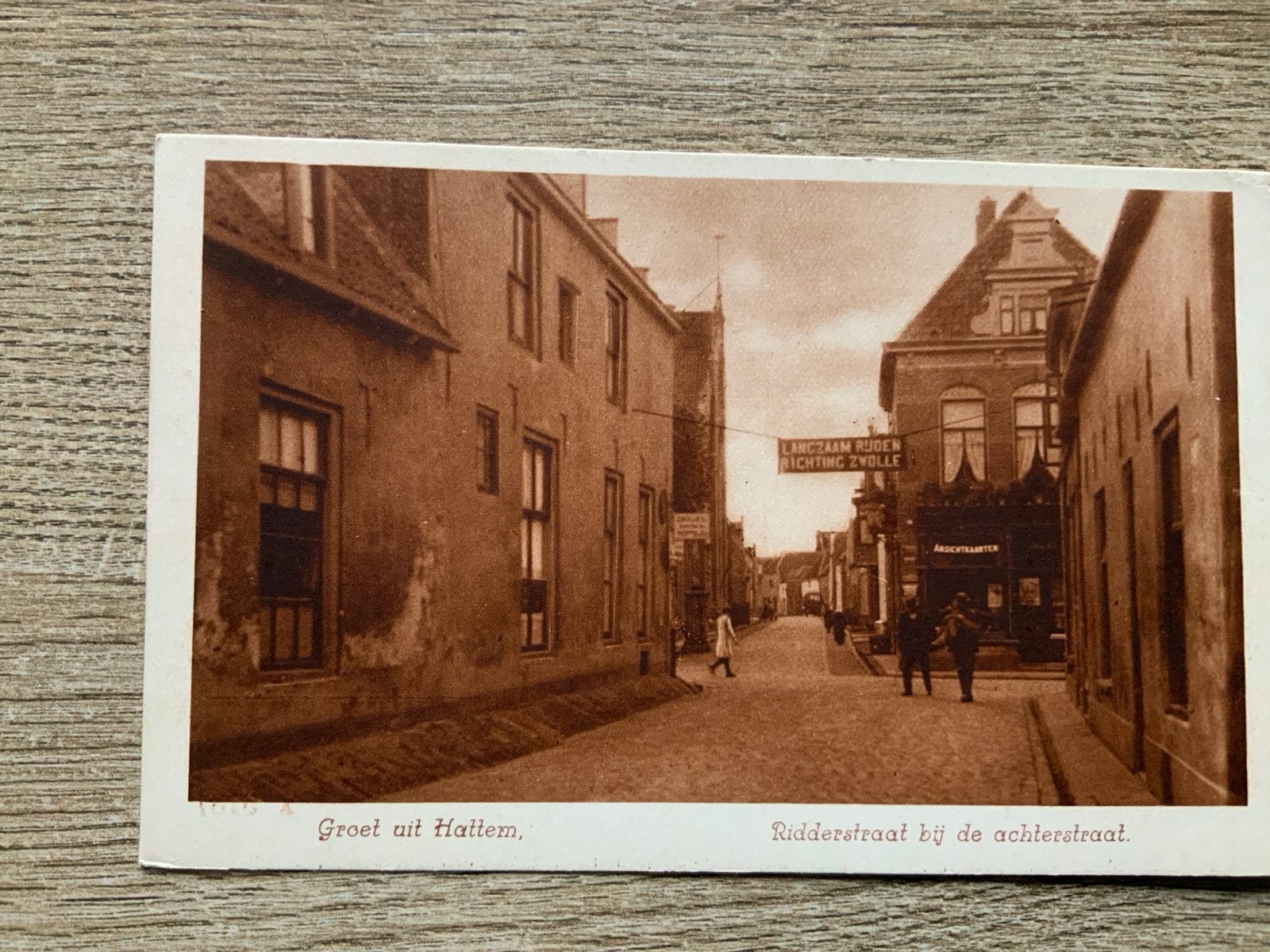 Hattem - Ridderstraat bij de Achterstraat, Ophalen of Verzenden, Voor 1920, Gelopen, Gelderland