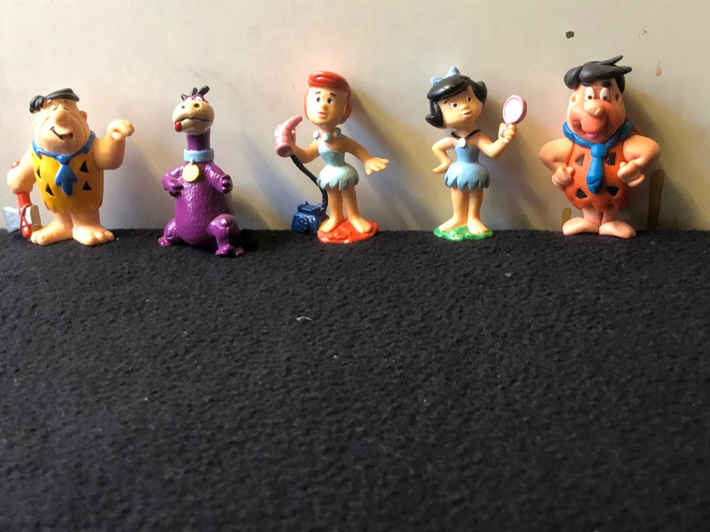 Vijf verschillende poppetjes van The Flintstones., Ophalen of Verzenden, Gebruikt