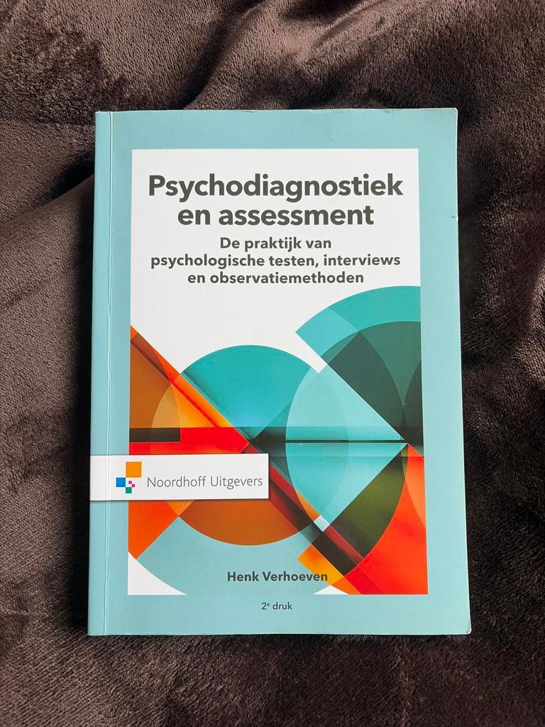 Psychodiagnostiek en assessment - Henk Verhoeven, Boeken, Ophalen of Verzenden, Gamma, Zo goed als nieuw, HBO