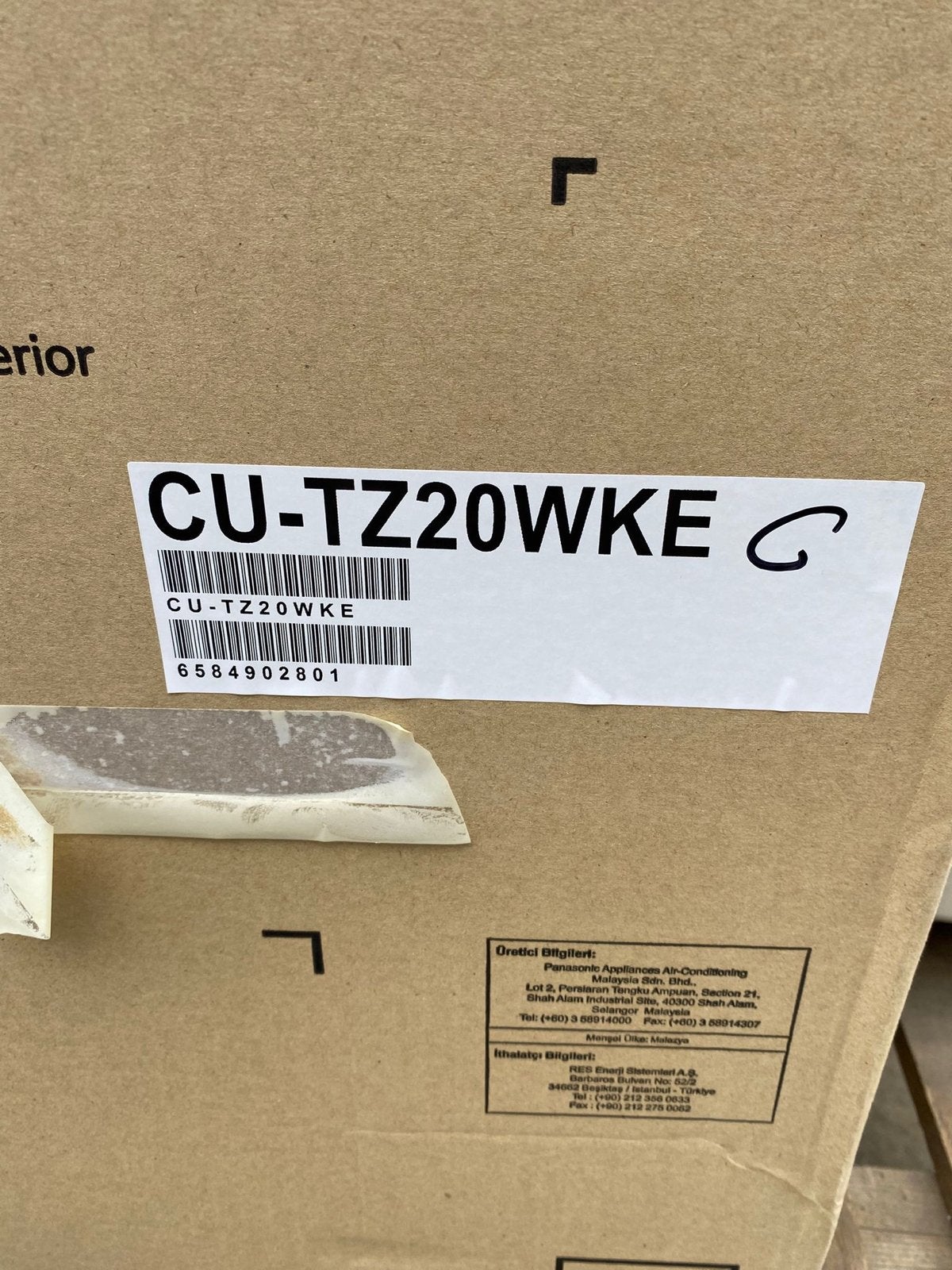 Panasonic CU-TZ20WKE Airco - Nieuw in doos, Ophalen, Nieuw, Koelen en Ontvochtigen, Wandairco