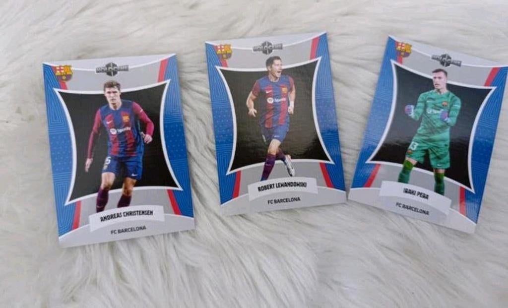 FC Barcelona Spelerskaarten - Lewandowski, Christensen, Peña, Ophalen of Verzenden, Zo goed als nieuw, Buitenlandse clubs, Spelerskaart