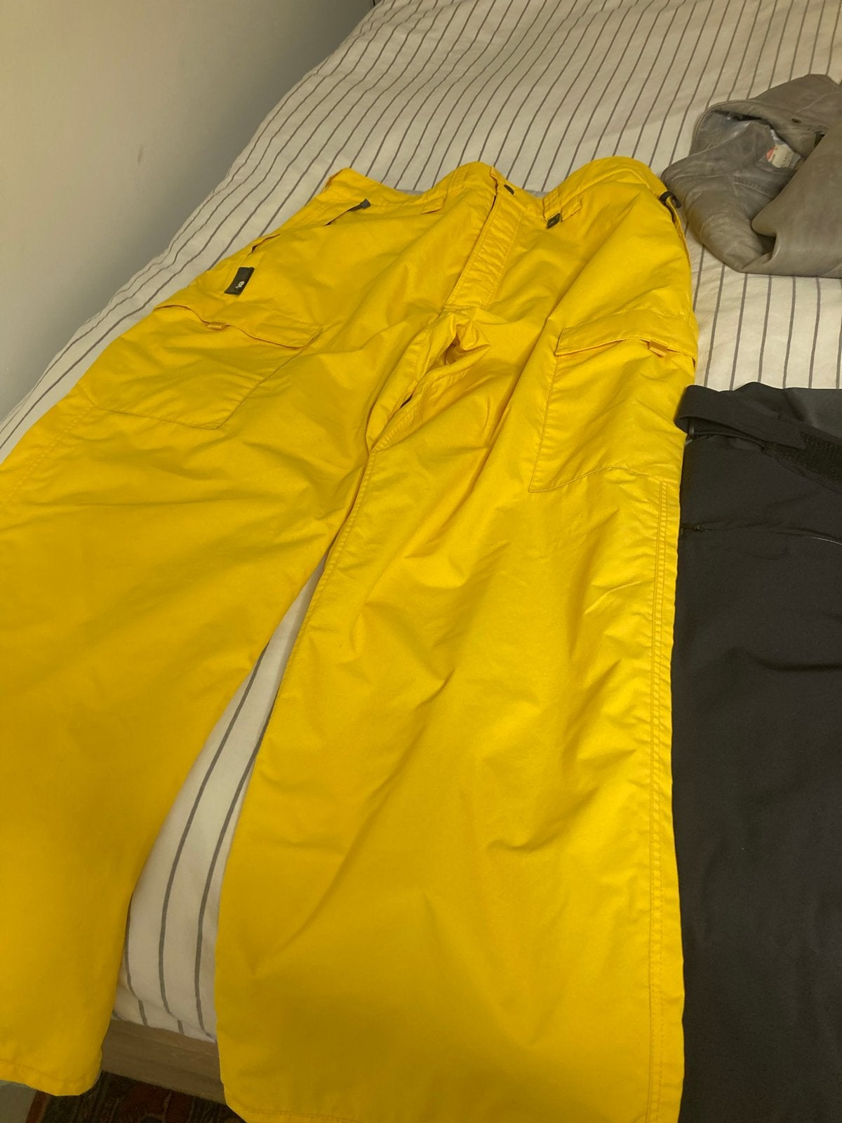 Heren skibroek XL - Geel, Ophalen of Verzenden, Gedragen, Maat 56/58 (XL), Broek