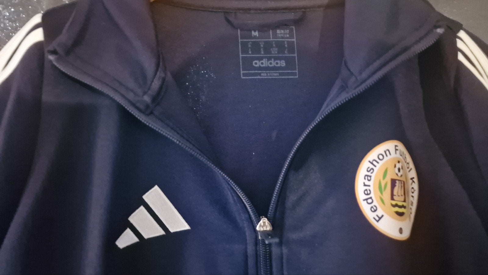 Adidas Federashon Futbol Körsou Trainingsjack Maat M, Ophalen, Zo goed als nieuw, Adidas, Voetbal