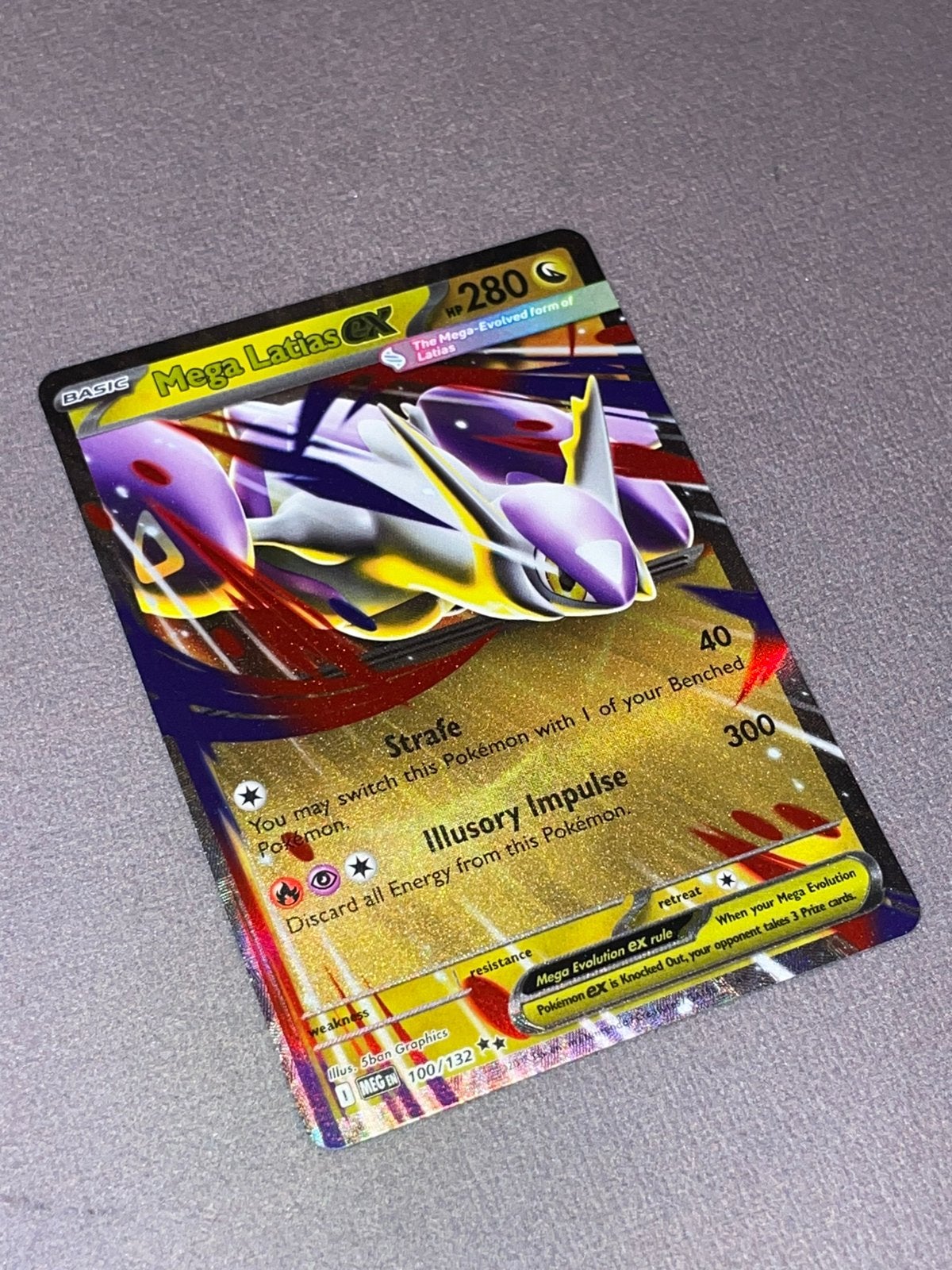 Pokemon Mega Latias 100/132 near mint, Hobby en Vrije tijd, Verzamelkaartspellen | Pokémon, Ophalen of Verzenden, Nieuw, Losse kaart
