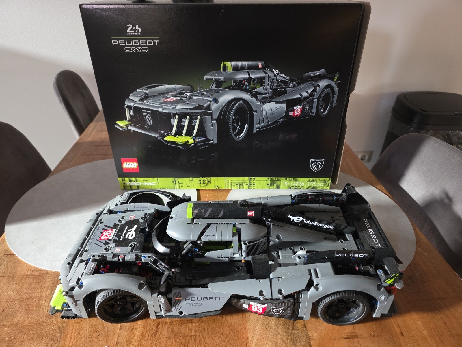 Lego Technic Peugeot 9X8 24H Le Mans Hybrid Hypercar, Ophalen, Zo goed als nieuw