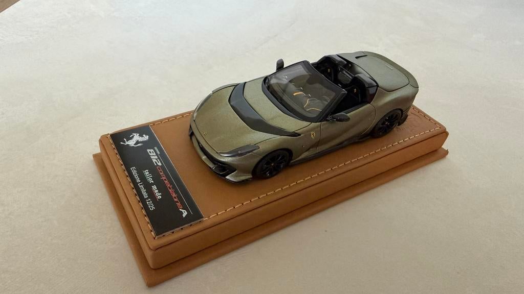 Ferrari 812 Competizione A 1/43 BBR Calsito Verde Manzoni, Hobby en Vrije tijd, Modelauto's | 1:43, Ophalen of Verzenden, Nieuw