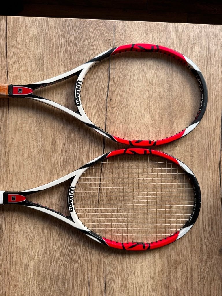 2x Wilson K Factor Six.One Tour 90 L4, Sport en Fitness, Ophalen, Gebruikt, L4, Wilson