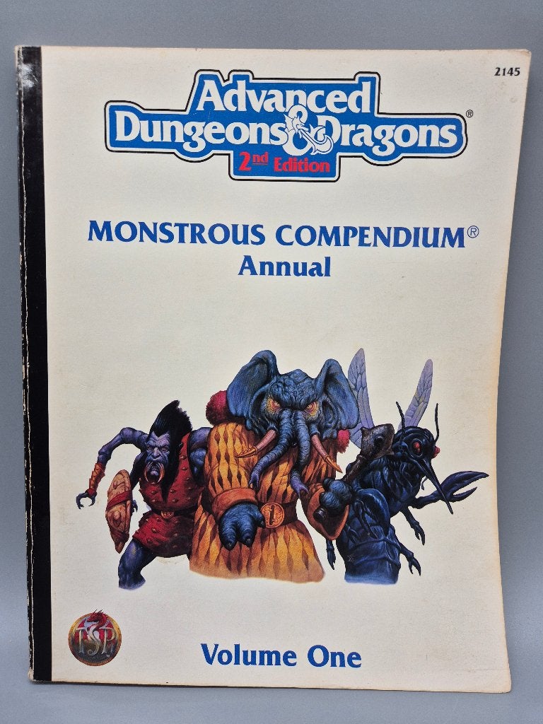 AD&D  Monstrous Compendium Annual Volume One  TSR, Ophalen of Verzenden, Gebruikt, Historisch, Boek of Catalogus