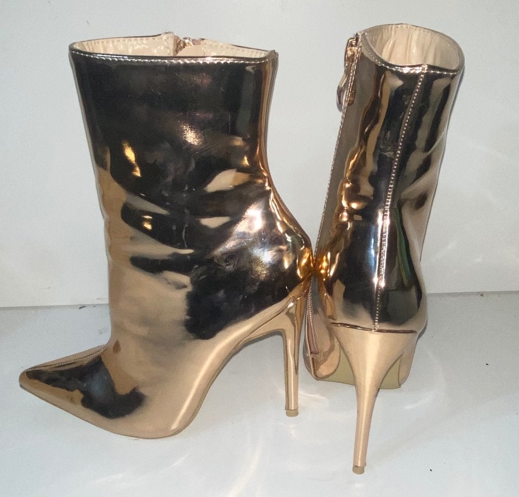 Goud roze SEXY lak laarzen mt 37 Nieuw, Ophalen of Verzenden, Nieuw, Overige kleuren