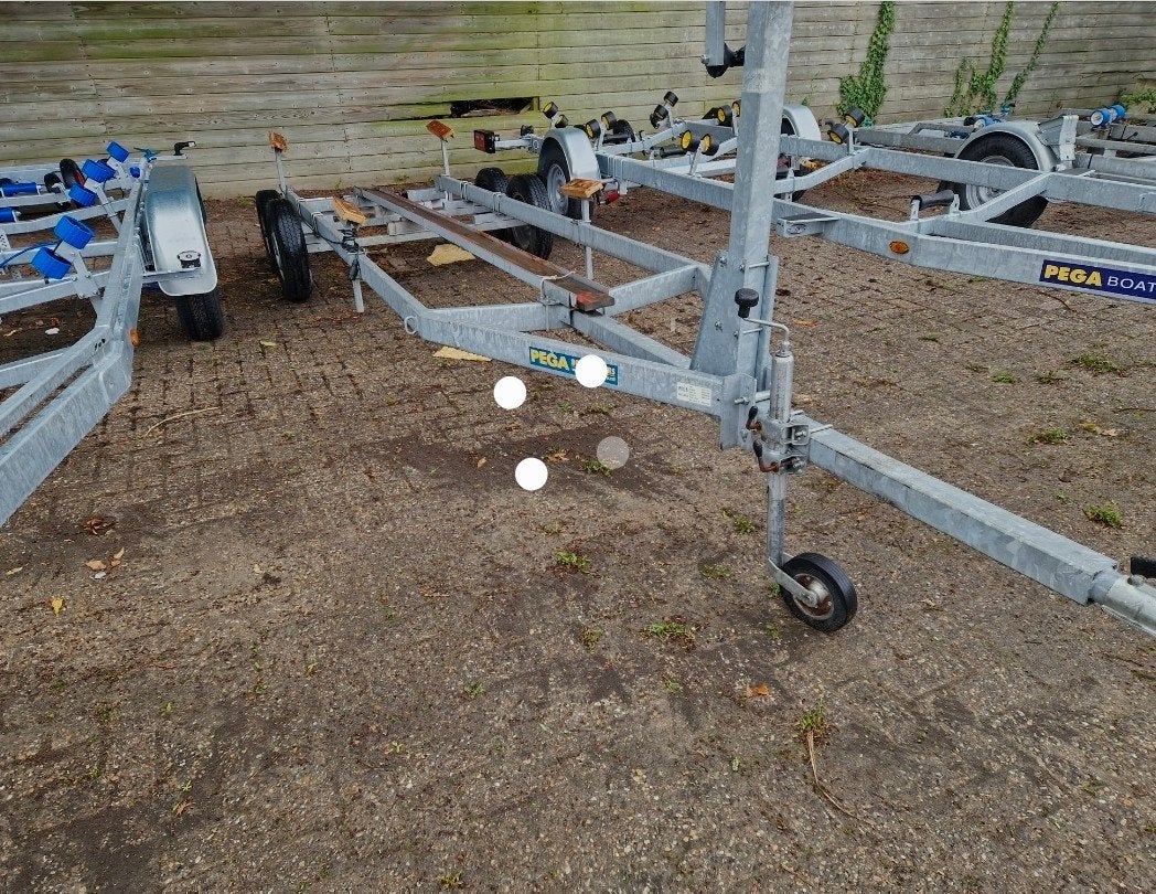 Pega tandemas stalling trailer 2000KG laden.7 mtr !!!!, Watersport en Boten, Ophalen, 1500 tot 3000 kg, 6 tot 9 meter, Overige typen