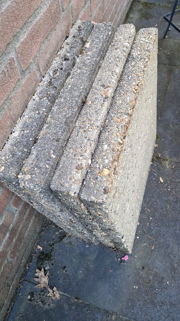 4 betontegels voor parasolvoet, Tuin en Terras, Ophalen, Gebruikt, Overige typen, Minder dan 5 m²