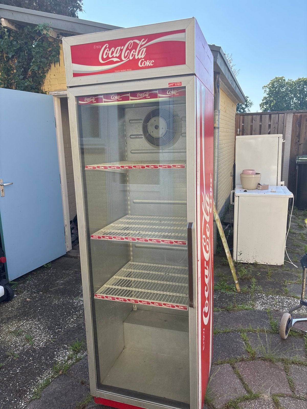 Coca-Cola Koelkast - Vintage Display Koeler (opknapper), Ophalen, 200 liter of meer, 60 cm of meer, 160 cm of meer