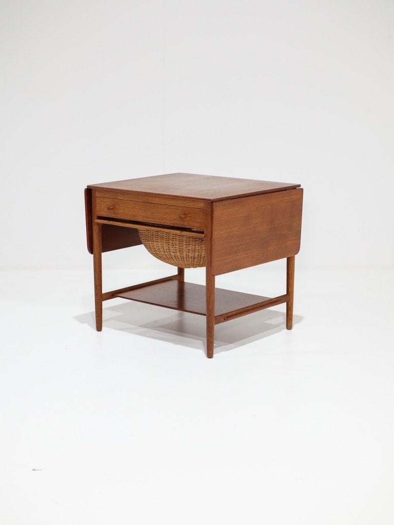 Hans Wegner AT33 Andreas Tuck naaitafel Deens 1950s, Huis en Inrichting, Ophalen, -, -, 55 tot 75 cm