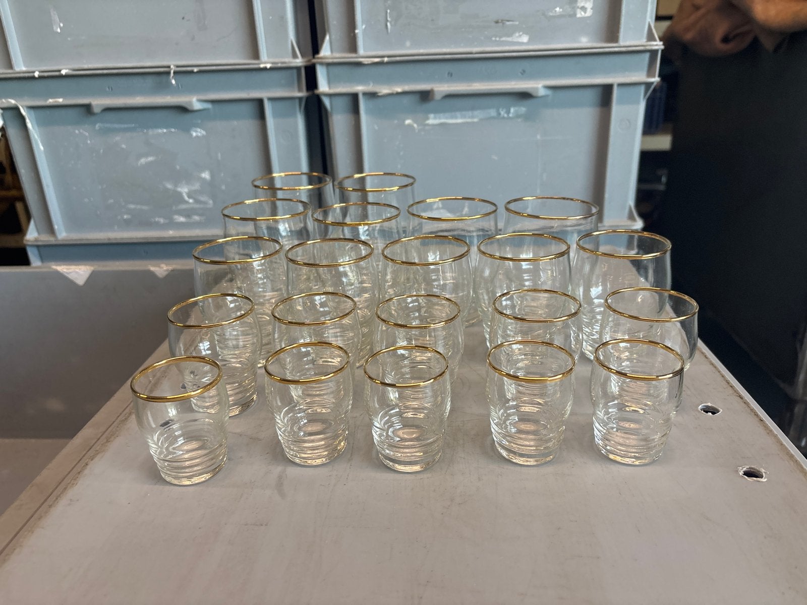 Vintage Booms Glaswerk Drinkglazen - Art Deco / Hollywood, Ophalen