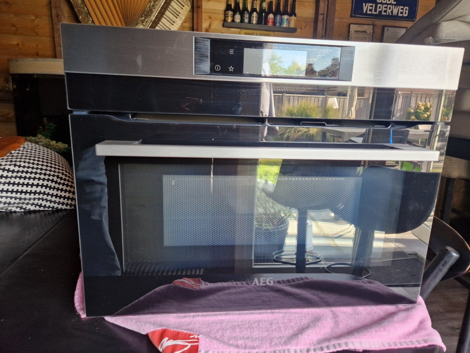 combi magnetron, Ophalen, AEG, Inbouw, Hete lucht