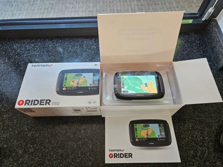 TomTom Rider 550 Motor Navigatie met Accessoires, Ophalen of Verzenden, Zo goed als nieuw