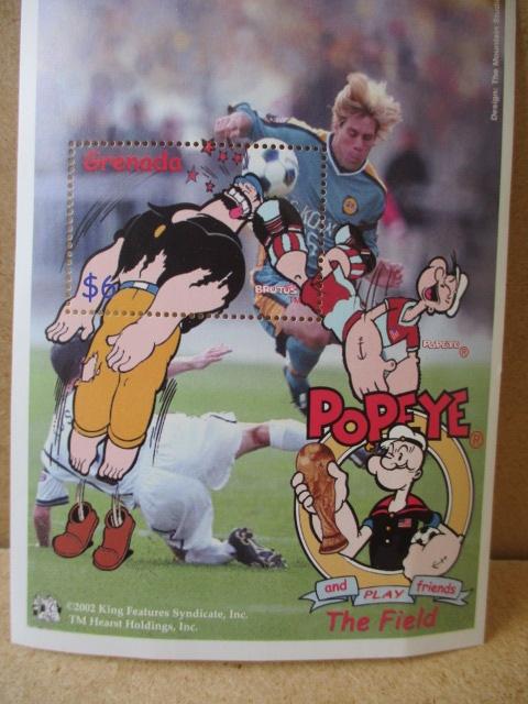 adv11011 popeye postzegel, Verzamelen, Stripfiguren, Ophalen, Overige figuren, Gebruikt, Overige typen