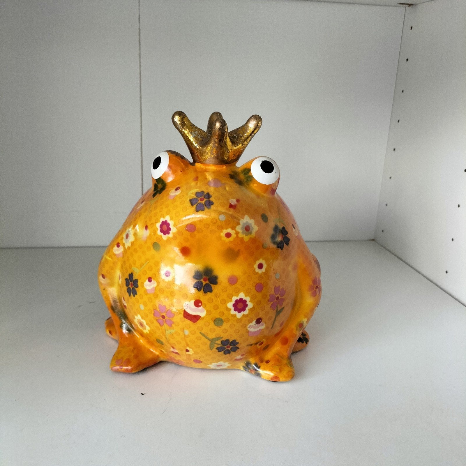 Pomme Pidou Spaarpot Kikker met Kroon - Zo goed als nieuw, Ophalen of Verzenden, Zo goed als nieuw, Steen, Aardewerk of Keramiek