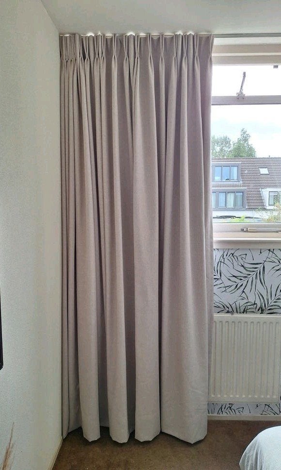 Nieuw! beige gordijn verduisterend, Kwantum, Verduisterend, Beige, Nieuw