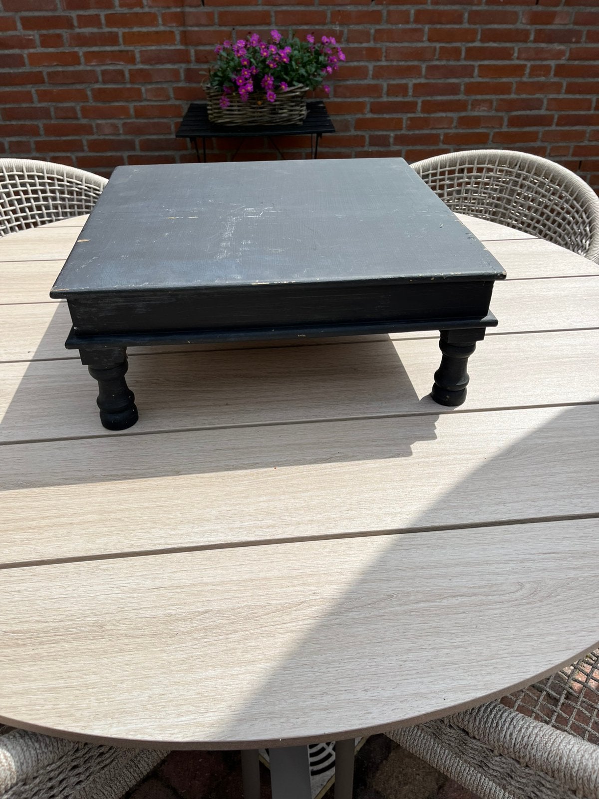 Decoratieve houten verhoging - Zwart, Ophalen